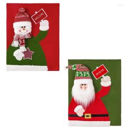 Chair Covers Christmas Cover Cartoon Santa Slipcovers For Dining Room Restaurant Party