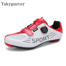 Footwear 2024 Mountain Bike Shoes Men Cycling Sneaker Mtb Dirt Road Bike Shoes Racing Women Spd Cleat Flat Sport Bicycle Speed Sneakers