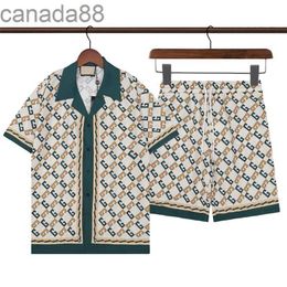 Mens Designers Tracksuit Set Luxury Classic Fashion Hawaiian Shirts Tracksuits Pineapple Print Shorts Shirt Short Sleeve Suit 789789 A8ZY