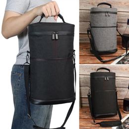 Storage Bags Leak-proof Wine Tote Leakproof Capacity Cooler Bag With Adjustable Shoulder Strap For Outdoor Picnic Travel Tasting