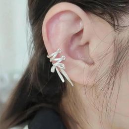 Stud Earrings Design Light Luxury Exquisite Bow Ear Clipsfor Women Fashion Cute Non-Piercing Jewellery Party Gift