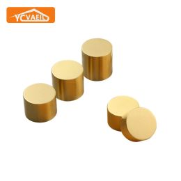 4pcs Furniture Foot Cover Gold Brass Round Shape Dining Table Chair Feet Protector Cap Floor Protectors Furniture Legs Pads