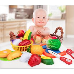 Children Play House Toy Cut Fruit Plastic Vegetables Kitchen Baby Classic Kids Toys Pretend Playset Educational Toys