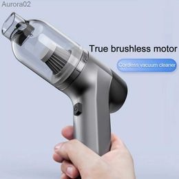 Vacuum Cleaners Vacuum Cleaner Strong Suction Cordless Cleaning Machine Robot Home Appliance Car Accessories Powerful Portable Cleaner for Car yq240402