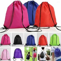 Laundry Bags Casual Travel Shopping Portable Waterproof Rucksack Drawstring Bag Backpack Sports