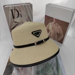 Designer Straw Hats For Women Fashion Womens Beach Hats Solid Bucket Hats Chapeau De Luxe