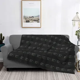 Blankets Stylish Black 1500 Flannel Fleece Throw Blanket For Couch Bed All Season Soft Cosy Microfiber Decorative Throws