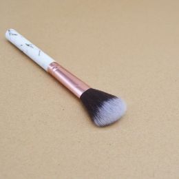 Marble Pattern Blush High Gloss Brush Oblique Head Face Repair Brush Powder Makeup Brush Wholesale Beauty Makeup Tools