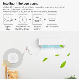 Tuya Zigbee 3.0 Temperature And Humidity Sensor Smart Life APP Real Time Monitoring DIY Linkage Works With Alexa Google Home