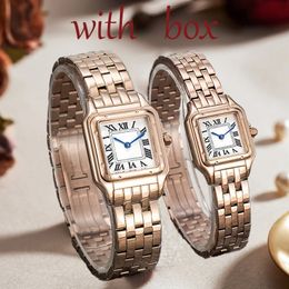 Women Designer Watches High Quality Mens Automatic Mechanical Panthere Sapphire Waterproof Montre Luxe Wristwatches Rose Gold Moissanite Watch