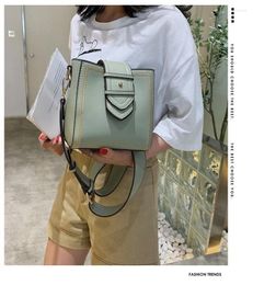 Drawstring Summer Large-Volume Bag Women's 2024 Style Versatile Shoulder Bucket Ladies Hand Bags