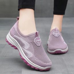 Flats Shoes For Women 2023 Summer Breathable Loafers Elegant Female Tennis Shoes Flats Luxury Athletic Shoe Women's Casual Sneakers