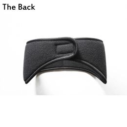 1PC Winter Women Men Ear Warmer Head Band Polar Fleece Black Ear Muff Stretch Spandex Unisex Hair Band Accessories Drop Ship