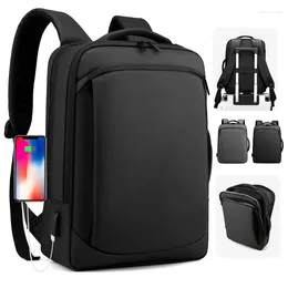 Backpack Men Large Capacity Male Laptop Bagpack Waterproof Business Travel Back Pack Luggage Bag USB Charging Mochila