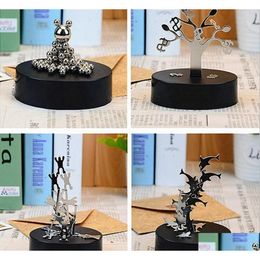 Other Arts And Crafts 3D Magnetic Scpture Diy Home Decoration Desk Art 10Pcs4610186 Drop Delivery Garden Arts, Gifts Dhhbo