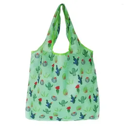 Shopping Bags 4Pcs Useful Machine Washable Tote Women Print Shoulder Bag Grocery Pouch Home/family
