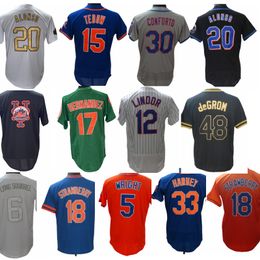 Pete Alonso Starling Marte Francisco Lindor Jacob Justin verlander Carlos Correa Luis Guillorme Max Scherzer mETS Brandon Nimmo Jerseys