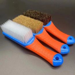 Boar Bristle Wood Handle Brush Car Tire Paint Glass Exterior Interior Detailing Brushes Shine Clean Detail Car Wash Accessories