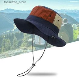 Wide Brim Hats Bucket Hats Mens Womens Sunshine Fishing Hat Travel Beach Sunshine Hat Quick Dry Lightweight Mountain Hiking Camping Hiking Basin Cs L240402
