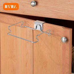 Kitchen Storage Trash Rack Household Cabinet Door Garbage Bags Holder Punch-free Bracket Can Hanging Supplies