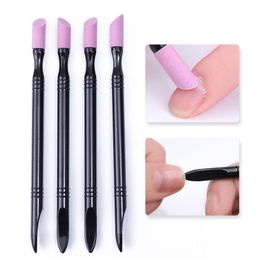 Quartz Pen Exfoliating Double-Head Multifunctional Nail Art Tool Chinese Light Armor Surface Frosted Fine Polishing Stick Pen