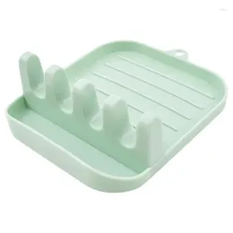 Kitchen Storage Lid Holder And Spoon Rest Rack Pan Organizer Multifunction Gadget With