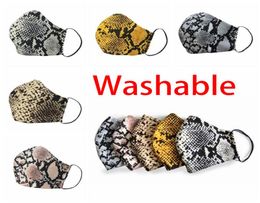 Fashion Leopard Print Face Cover Designer Mask Washable Dustproof Respirator Riding Cycling Men Women Outdoor Sports Print Party M5052314