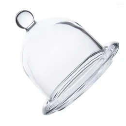 Dinnerware Sets Cake Round Stand With Glass Dome Lid Cover Serving Tray Wedding Cheese Platter Cupcake Server