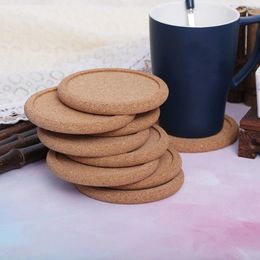 Table Mats Non-Slip Cork Coasters Kitchen Supplies Wooden Round Coffee Cup Mat Pot Drink Tea Pad Heat Insulation Tableware
