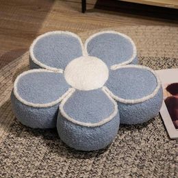 Pillow Velvet Fabric Floor Mat Winter Warm Flower Plush Soft Comfortable Sofa Back Waist Protective Stuffed For Room Any