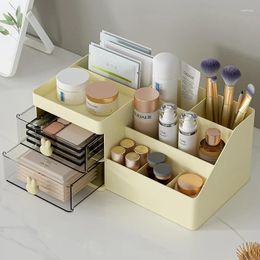 Storage Boxes Cosmetic Organizer Desktop Dresser Box Mask Lipstick Makeup Brush Drawer Shelf Dustproof Large Capacity