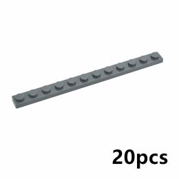 20Pcs MOC Thin Bricks Plate 60479 1x12 Dot Model Classic Building Blocks Bulk Particle Parts DIY Educational Technical Kid Toy