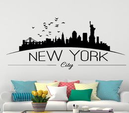 New York city Wall Sticker for Bedroom decor Living Room Decoration Vinyl Stickers Home Decor Wallpaper6905664