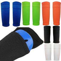 Football Shin Guards Protective Soccer Pads Holders Leg Sleeves Basketball Training Sports Protector Gear Adult Teenager