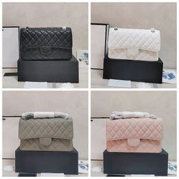 10A bag chain handbag designer flap channells top high quality double Bag luxury 25CM real leather Caviar Lambskin Classic back purse quilted shoulder cf CF diamond