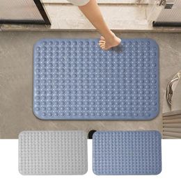 Bath Mats Bathroom Floor Non Slip Shower Quick Drying Rug Washable Massage Foot Scrubber With Drain Holes For