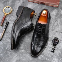 Dress Shoes Men Formal 2024 Autumn Fashion Wedding Office Man Brand High Quality Designer Leather Footwear