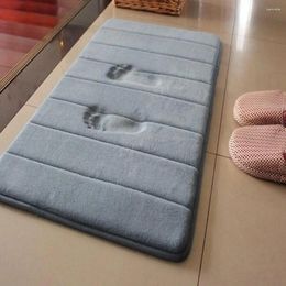 Bath Mats Soft Memory Foam Non Slip Mat Shower Dry Quickly Toilet Floor Non-slip Rug Floormat Bathroom Water Absorbent Carpet