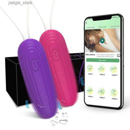 Other Health Beauty Items Bluetooth App Mini Bullet Vibrator Female Click Stimulator Wireless Remote Control Pantie Vibration Love Female Adult Y240402