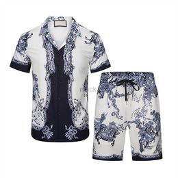 MBCK Summer Mens Designers Tracksuits Hawaiian shirt Beach Shorts Pullover Running Sweatshirt Man Short Sleeve Pants Fashion sweat track suits M-3XL 240314