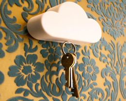 Magnetic Cloud Keyholder Storage Device Anti Lost Key Creative Gadgets Strong NdFeB Magnets N40 3M Sticker1124145