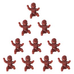 10PCS/Set Miniature Baby Doll Figurines Micro Landscape Model for Pretend Role Play Interactive Baby Shower Decor 3cm