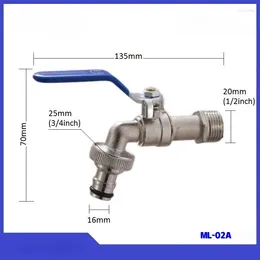 Bathroom Sink Faucets Outdoor Zinc Alloy Garden Hose Bib Tap Faucet In Blue With Valve And Connector