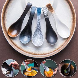 Spoons Creative Chinese Styles Ceramic Tableware Eating Spoon Kitchen Cooking Utensil Tool Soup Teaspoon Catering For Kicthen