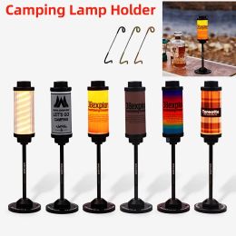 Tools Camping Lantern Stand Holder Portable Fishing Hanging Light Holder Outdoor Tourist Hiking Lantern Stand With Lamp Holder Hook