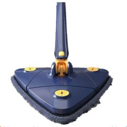 2024 Self-wringing Triangle Extended Mop X Type Microfiber Floor Squeeze Free Hand Washing Lazy Tool Rotate Household Cleaning