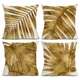 Pillow Golden Leaves Cartoon Printed Cover Case Waist Sofa Bed Home Room Decor Wholesale MF736