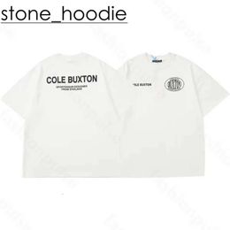 Cole Buxton High Quality Designer Men's T-shirt Summer Loose Cole Buxton T Shirt Men Women Luxury Fashion Classic Slogan Print Top Tee with Cole Tag 9839