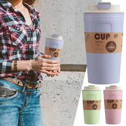 Disposable Cups Straws Wall Water Coffee Cup For Home Outdoor Works Great Ice Drinks And Beverage