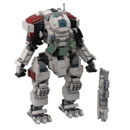 MOC-74288 High-Tech Titanfall 2 Scorch Titan and Ion-class Titan Machine Mecha Robot Bricks Toys For Children Birthday Gifts